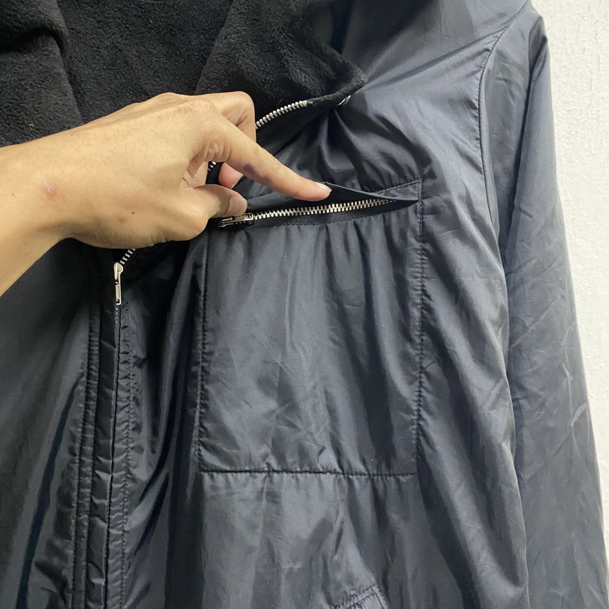 Zucca Vintage Zucca Nylon Biker Jacket Black Size US M / EU 48-50 / 2 - 11 Thumbnail