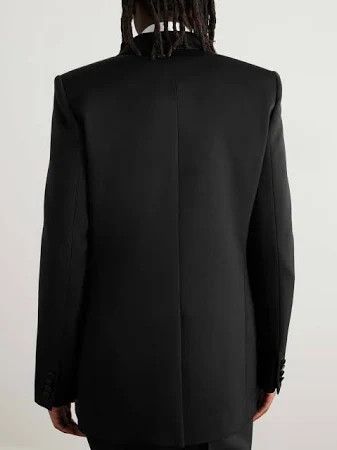 Saint Laurent Paris o1bcso1str1124 Jacket in Black Size XL / US 12-14 / IT 48-50 - 2 Thumbnail