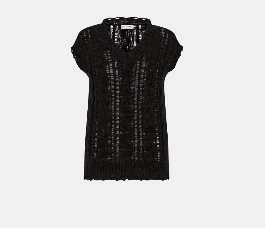 o1w1db10224 Sleeveless Sweater in Black