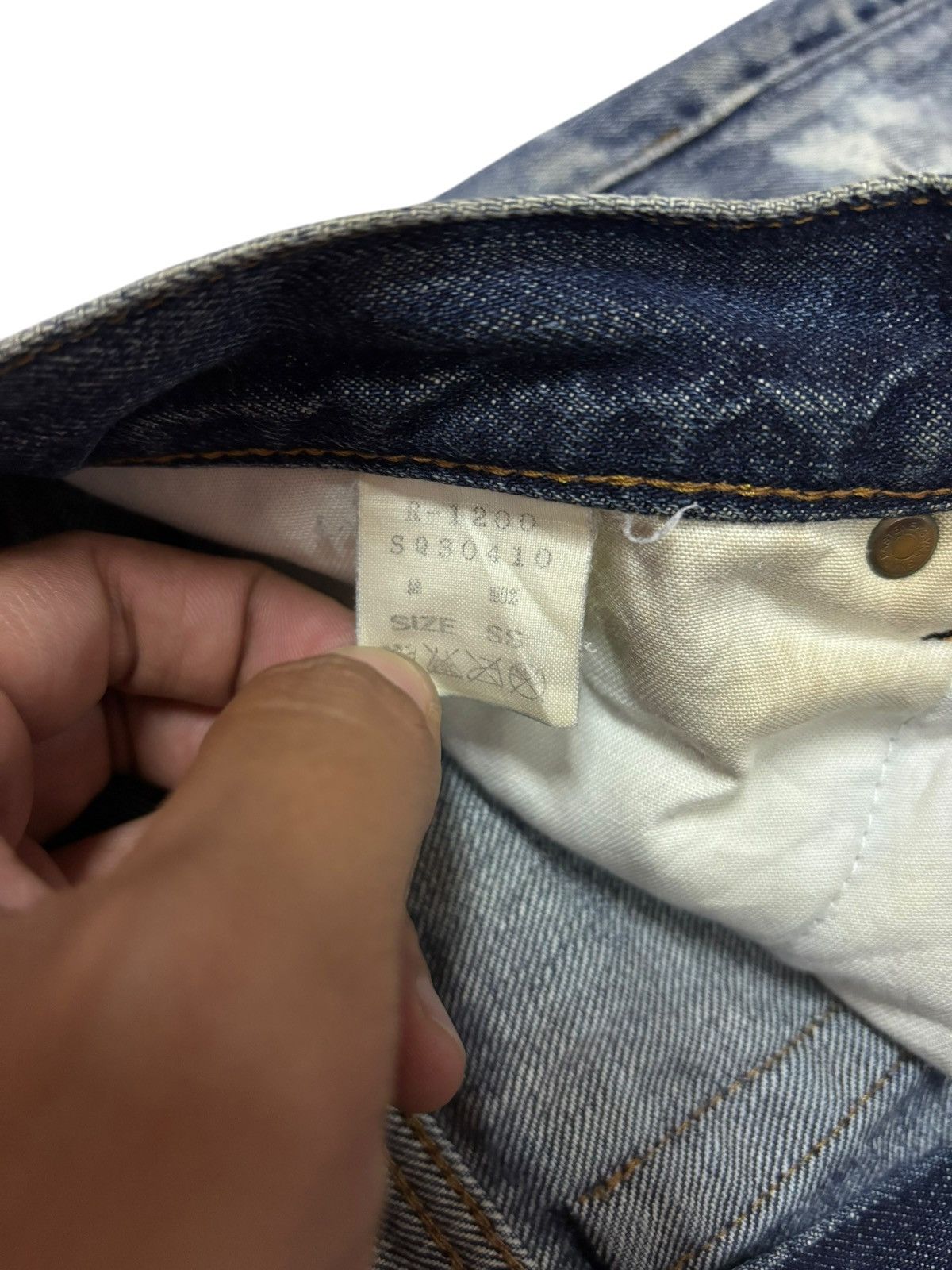 If Six Was Nine × Japanese Brand 90s Vtg RNA Alternative Distressed Faded Splash Jeans Size US 29 - 9 Thumbnail