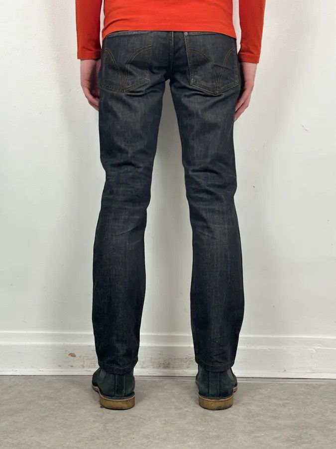 Dolce & Gabbana 2000s Dolce & Gabbana Dark Grey Denim Power Straight Jeans Size US 30 / EU 46 - 5 Thumbnail