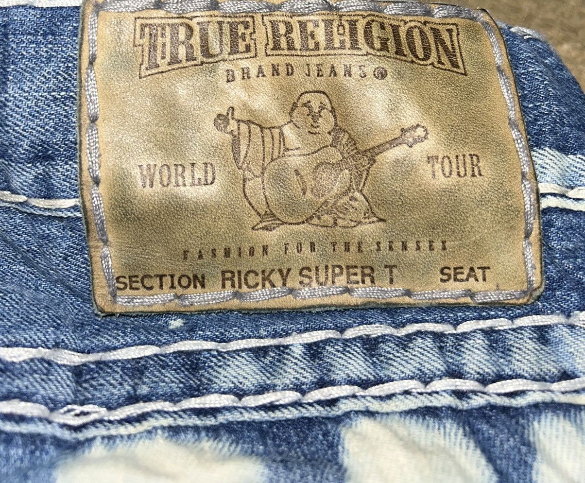 True Religion True Religion Ricky Super-T Distressed Jeans Size US 32 / EU 48 - 6 Thumbnail