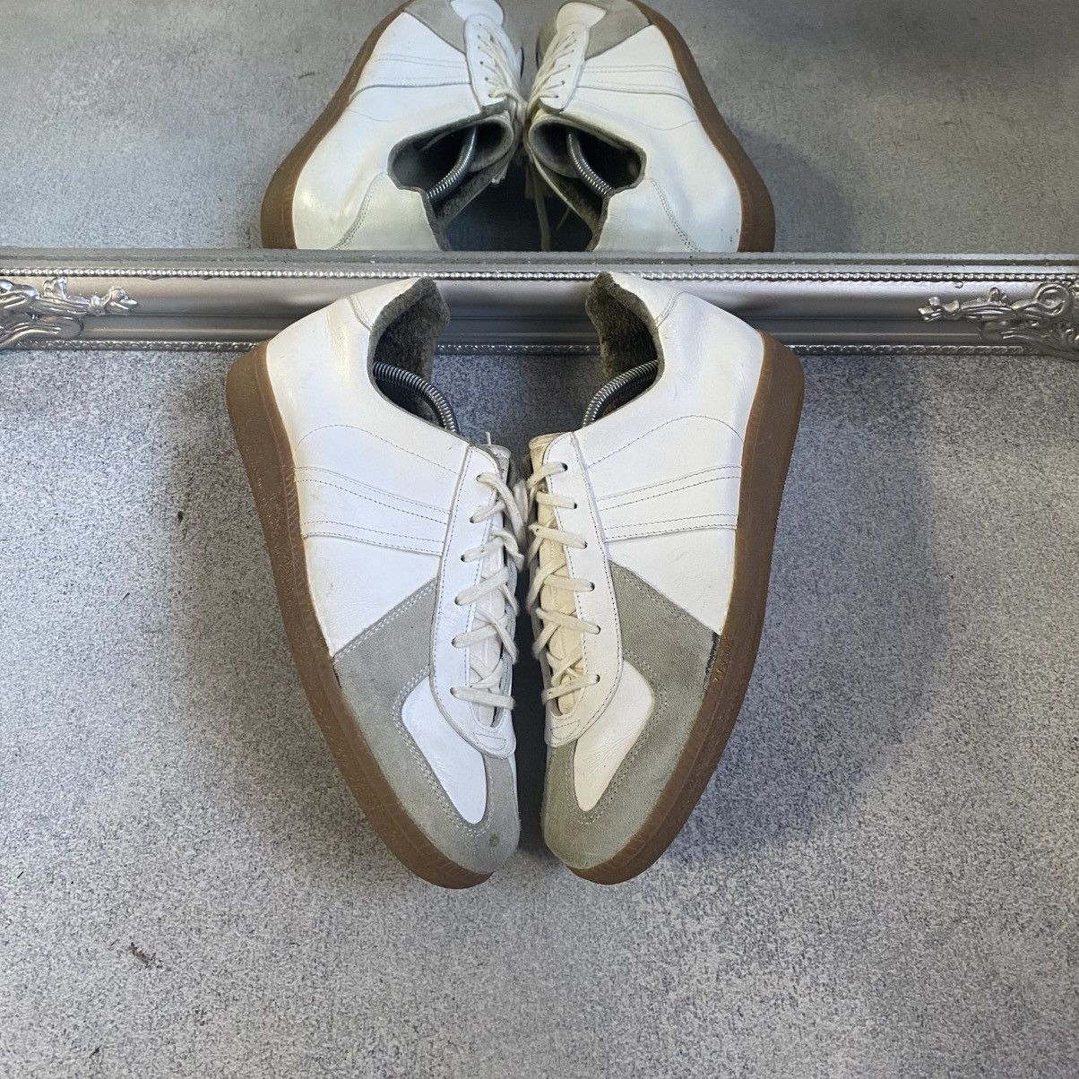 Vintage GAT BW Sport Army Trainer Bundeswehr Shoes Leather Sneakers Size US 9.5 / EU 42-43 - 1 Thumbnail