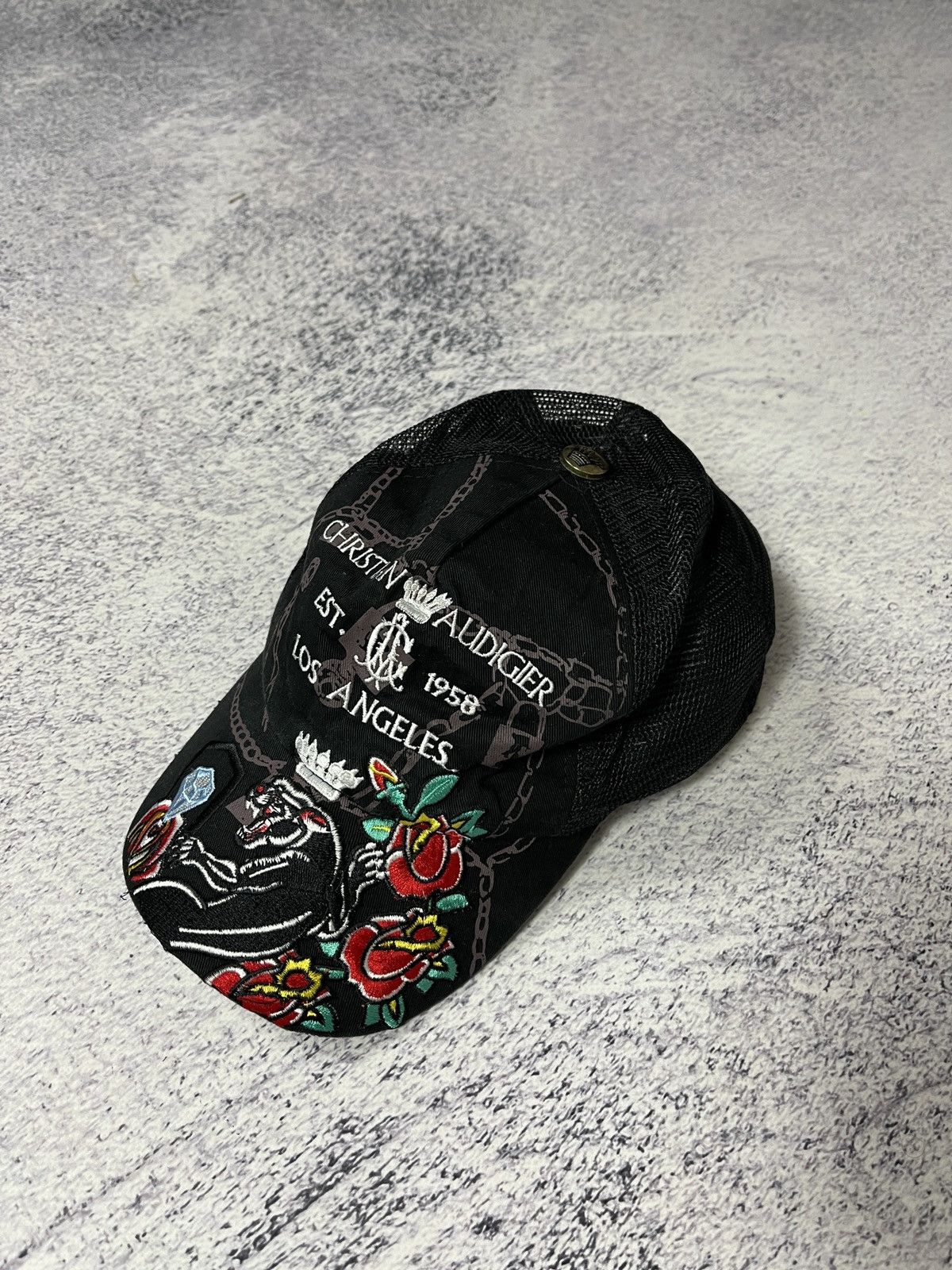 Ed Hardy Vintage Y2K Ed Hardy Cristian Audigier Streetwear Hat Cap Size ONE SIZE - 7 Thumbnail