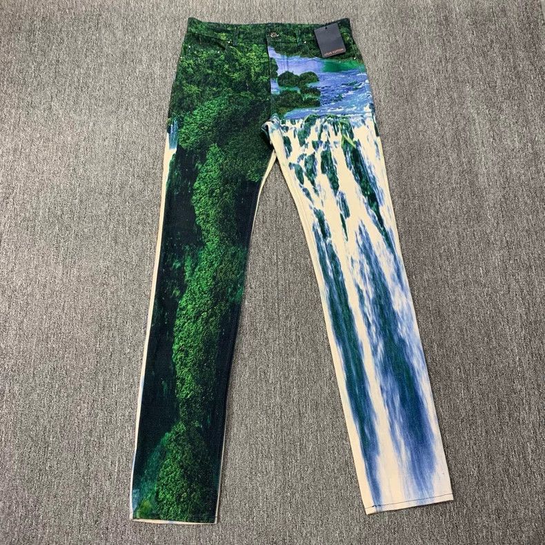 Louis Vuitton Louis Vuitton 22 SS Snow Mountain Landscape Pattern Jeans Size US 30 / EU 46 - 1 Thumbnail