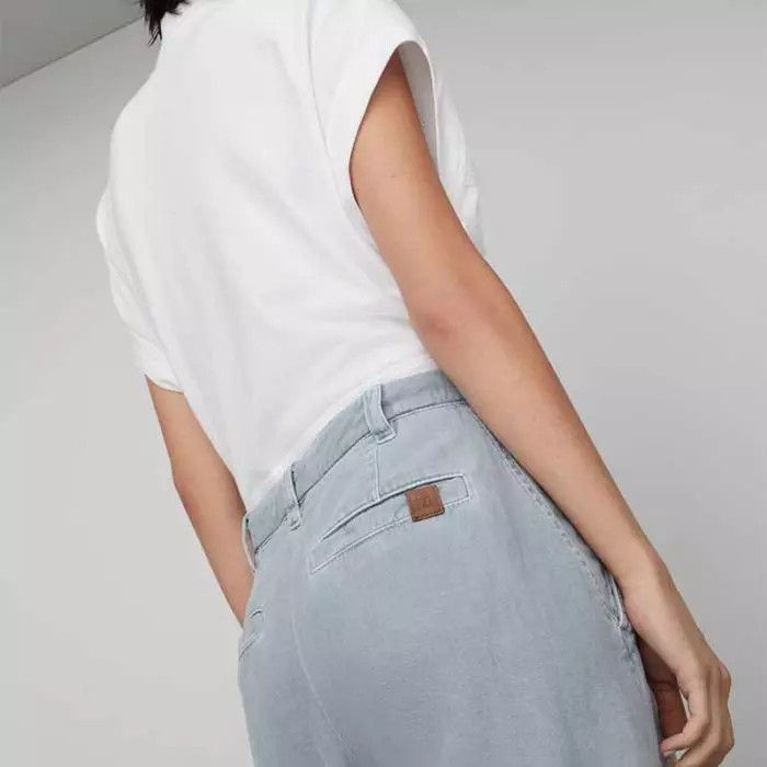 Brunello Cucinelli o1la1rc1a0425 Lady Dyed Pants in Powder Blue Size 30" / US 8 / IT 44 - 3 Thumbnail