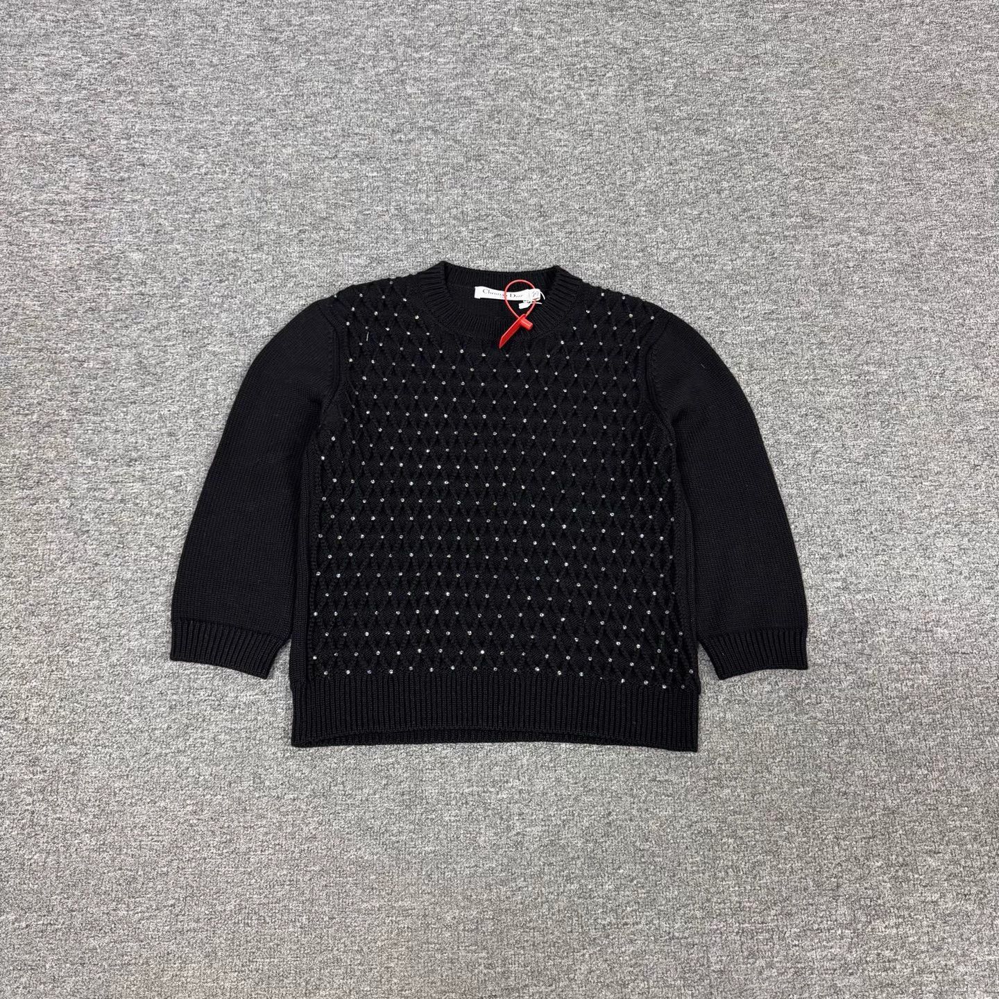 Dior Dior 100% Wool Argyle Lurex Sweater 38 Size S / US 4 / IT 40 - 1 Thumbnail