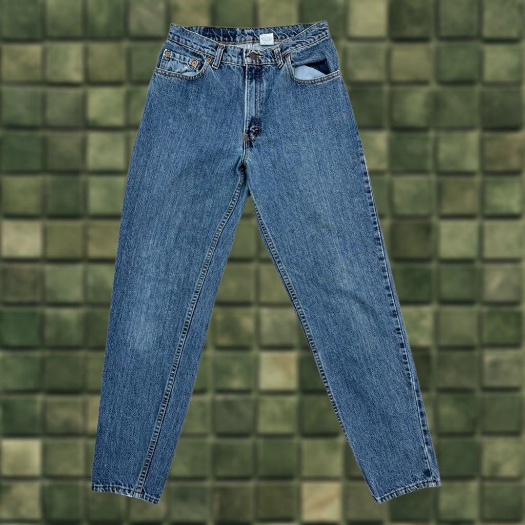 Levi's VINTAGE Levi's 550 Jeans 30x30 Denim 11M Women Blue 90s Tapered High Rise 5-Pocket Made in USA 100% Cotton Jeans Size 32" / US 10 / IT 46 - 1 Thumbnail