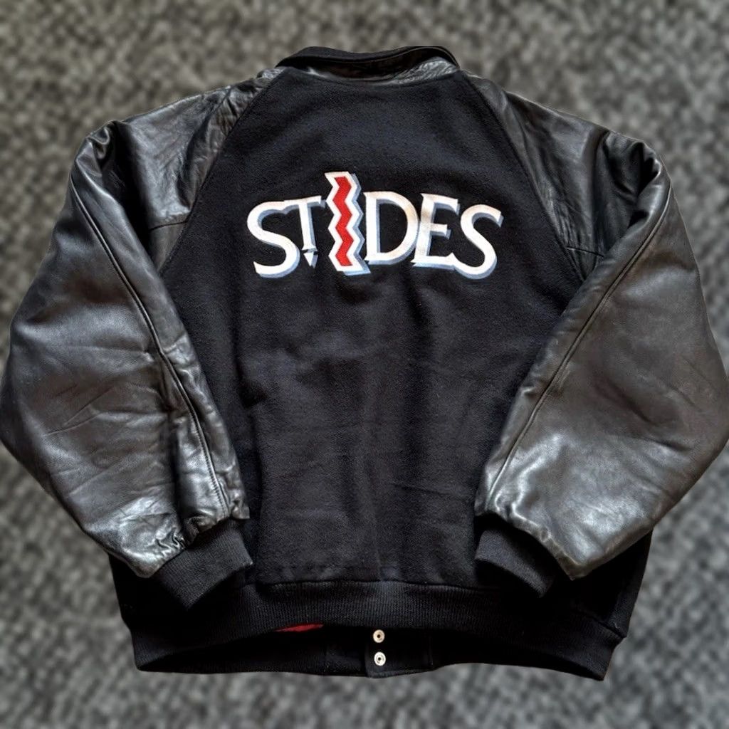 Golden Bear VINTAGE Golden Bear St. Idea Malt Liquor Varsity Jacket Leather Wool Rap 2XL Men Size US XXL / EU 58 / 5 - 1 Thumbnail