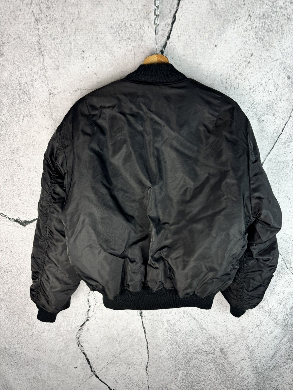 Japanese Brand Vintage Ma-1 Bomber Jacket Oversized Baggy Cropped Y2k Size US S / EU 44-46 / 1 - 2 Thumbnail