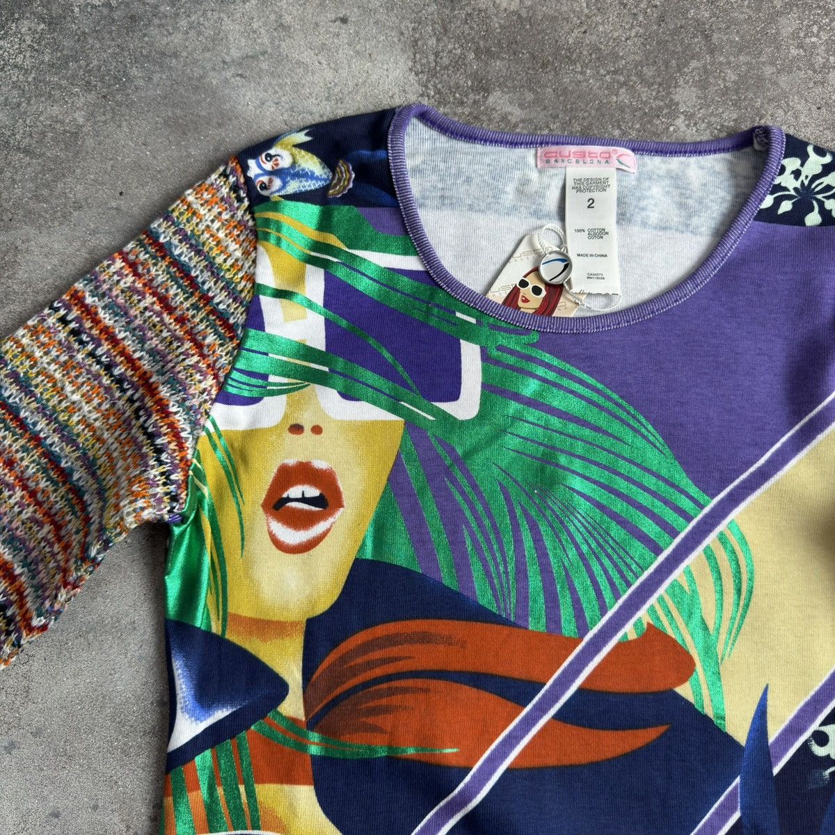 Custo Barcelona Custo Barcelona Long Sleeve Top (Jean Paul Gaultier style) Size M / US 6-8 / IT 42-44 - 4 Thumbnail