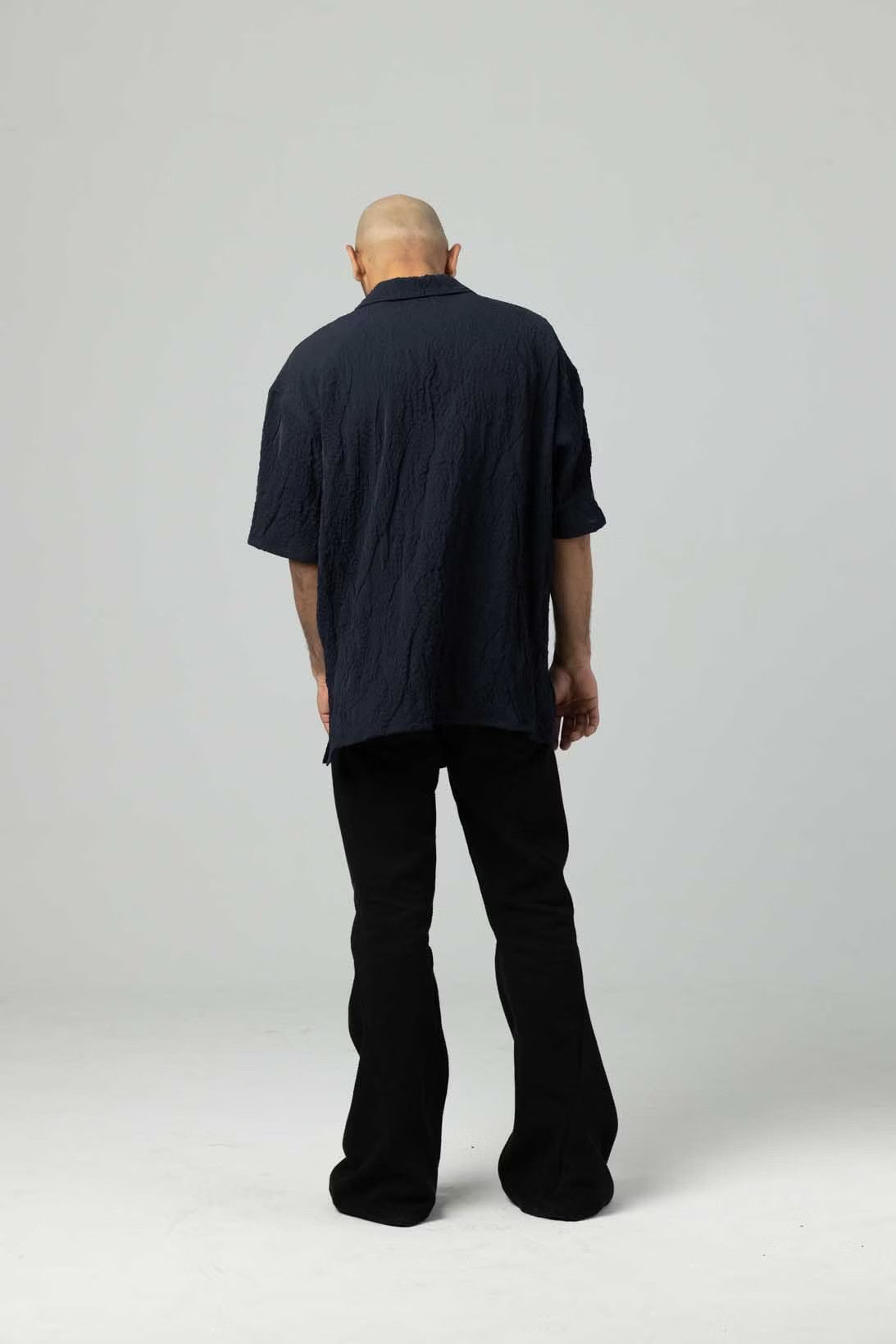 KOZABURO Long 3D Black Sashiko Boot cut jeans | Grailed