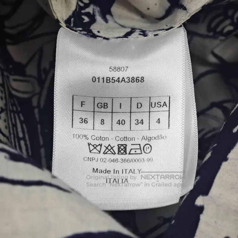Dior Dior Blue embroidered bee plant bird pattern shirt Size XS / US 0-2 / IT 36-38 - 6 Thumbnail