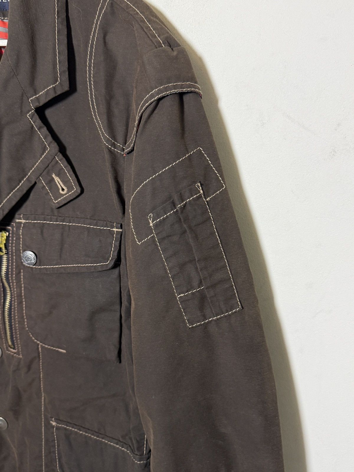 Giorgio Armani Armani waxed/polyurethane-coated multipocket field jacket Size US L / EU 52-54 / 3 - 9 Thumbnail