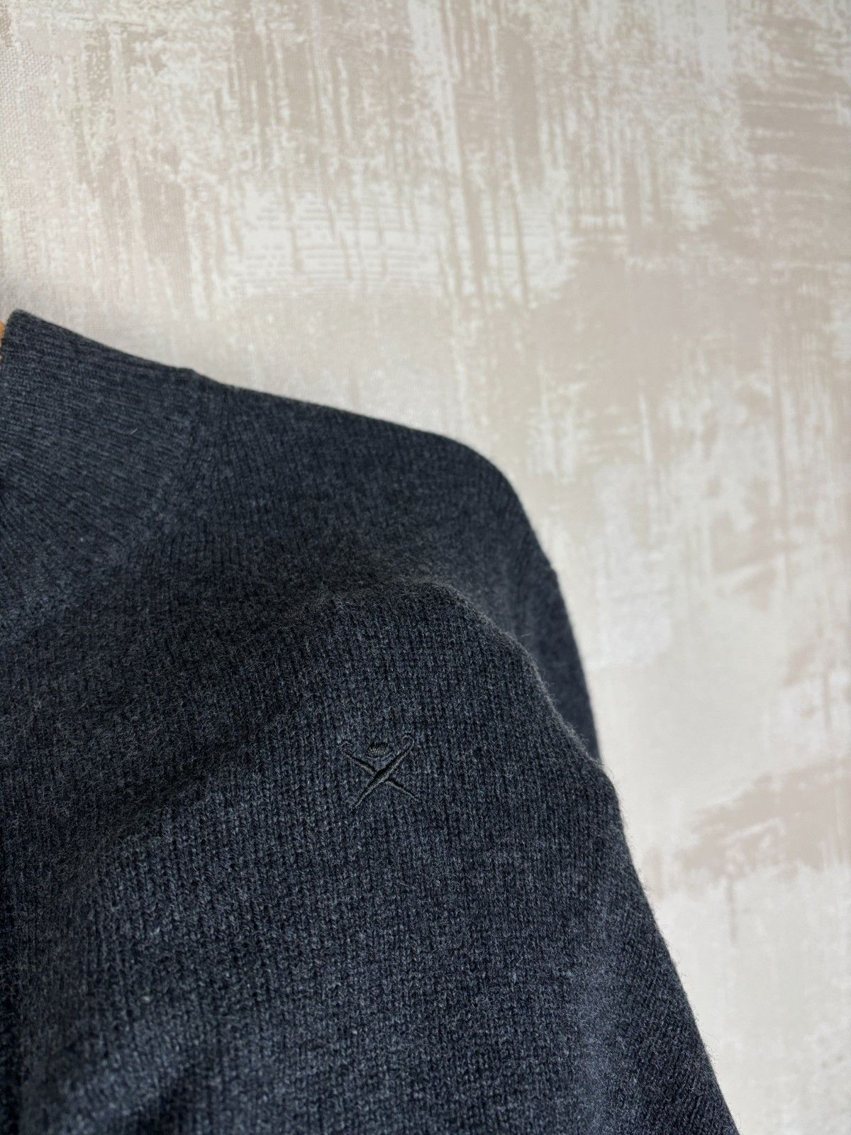 Hackett Hackett London Lambswool Pullover 1/4 Zip Sweater Elbow Pads Size US XL / EU 56 / 4 - 6 Thumbnail