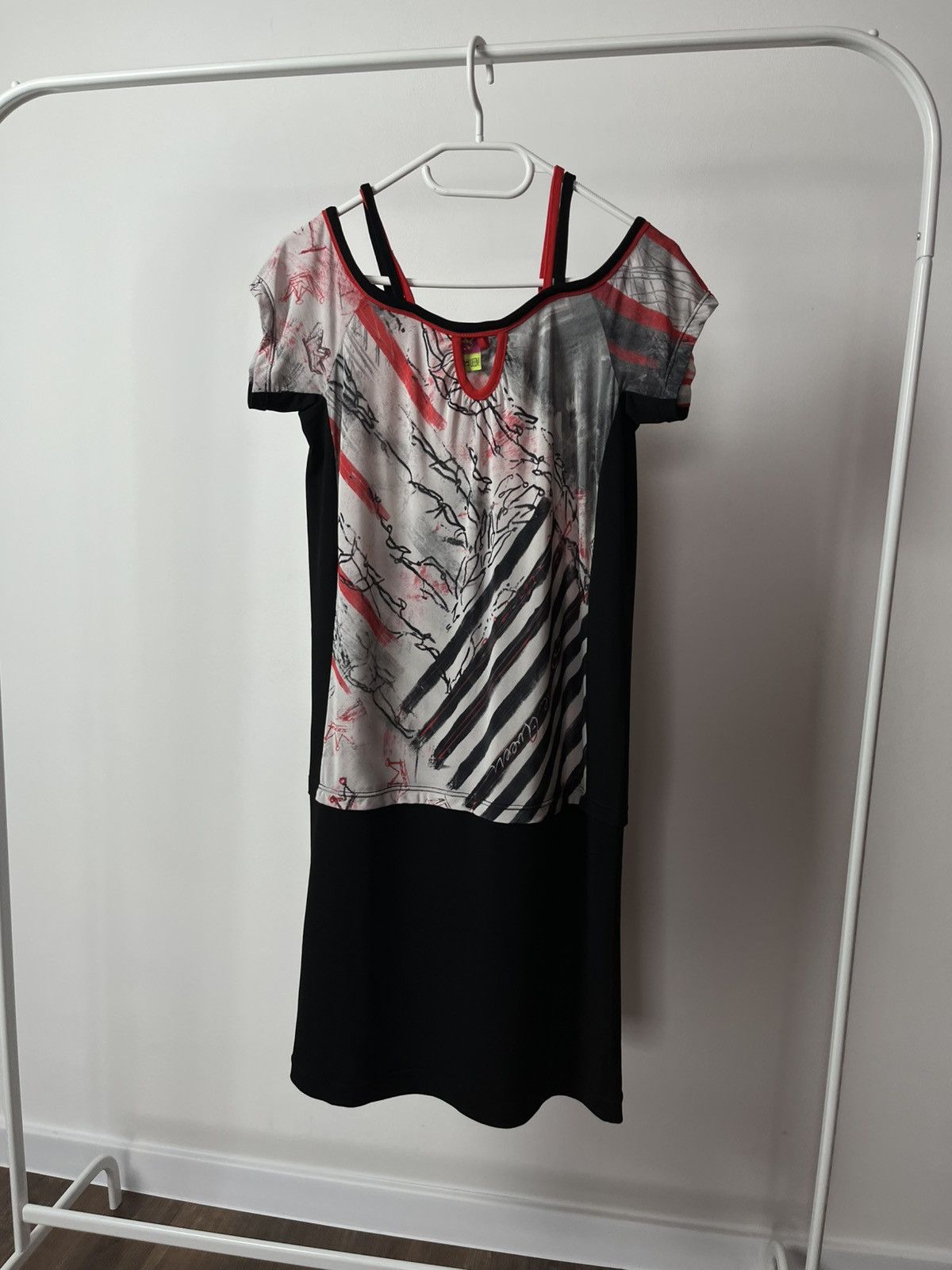 Japanese Brand Save the Queen Graphic Print Midi Dress Made in Italy Size XL / US 12-14 / IT 48-50 - 1 Thumbnail