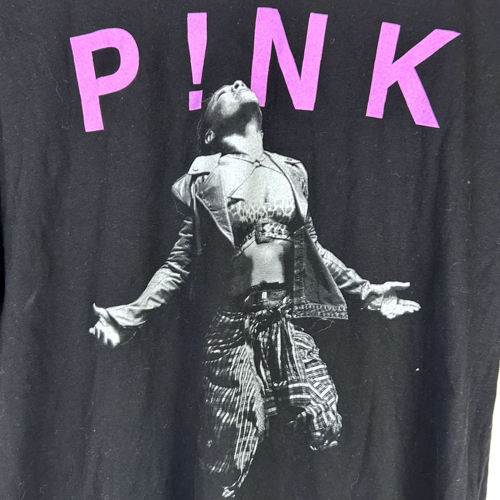 Pinko VINTAGE Pink Concert Tour 2023 Short Sleeve Tee Shirt Black Size XL P!nk Pop Dance Size US XL / EU 56 / 4 - 2 Thumbnail
