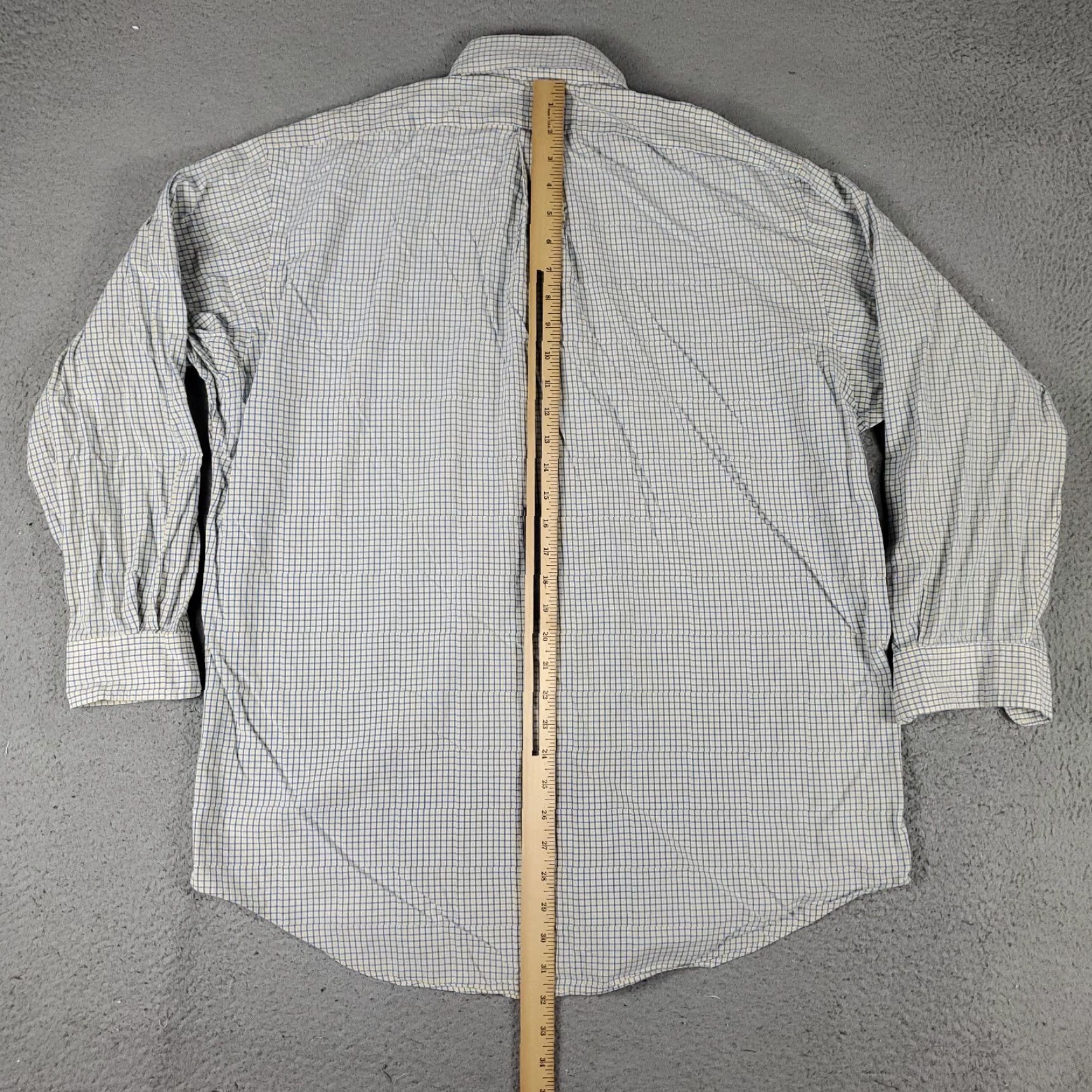 Ralph Lauren Ralph Lauren Shirt Mens Size 16.5 Dress Shirt Yellow Check Cotton Long Sleeve Button Up Pockets Mens Size 42R - 5 Thumbnail