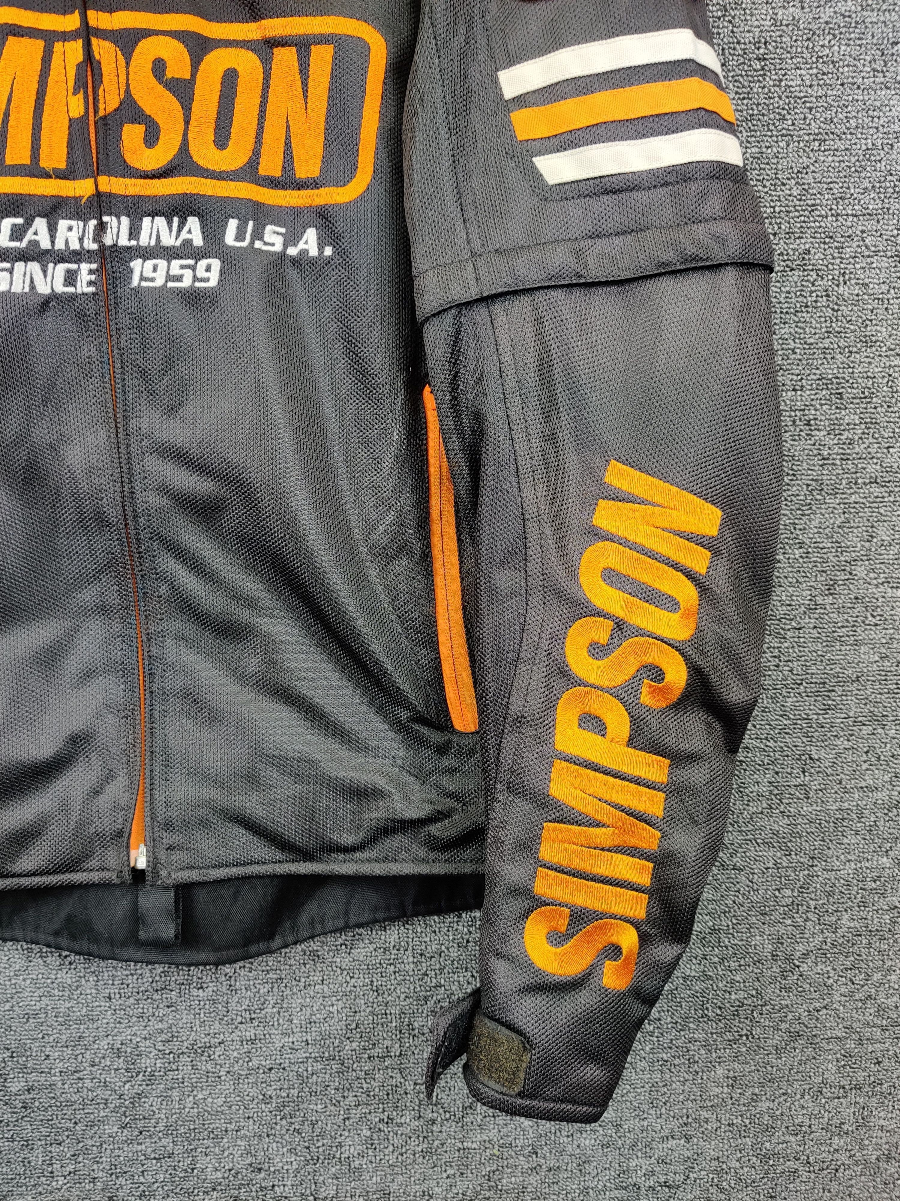 Vintage Vintage Simpson Racing Motorcycle Biker Jacket Size US L / EU 52-54 / 3 - 3 Thumbnail