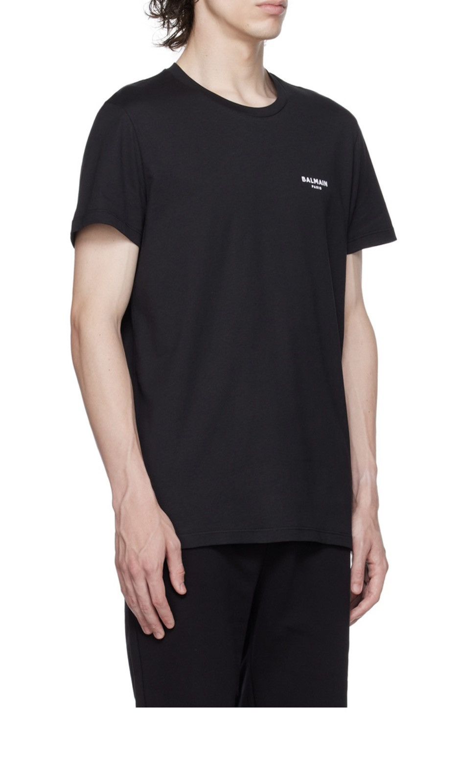 Balmain Balmain Flocked T shirt Black Size US XXL / EU 58 / 5 - 3 Thumbnail