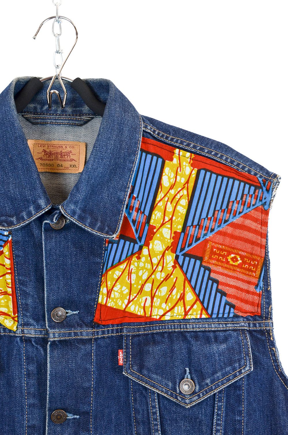 Levi's Levi’s 70500 XXL Denim Vest – Vintage Patchwork Size US XXL / EU 58 / 5 - 3 Thumbnail