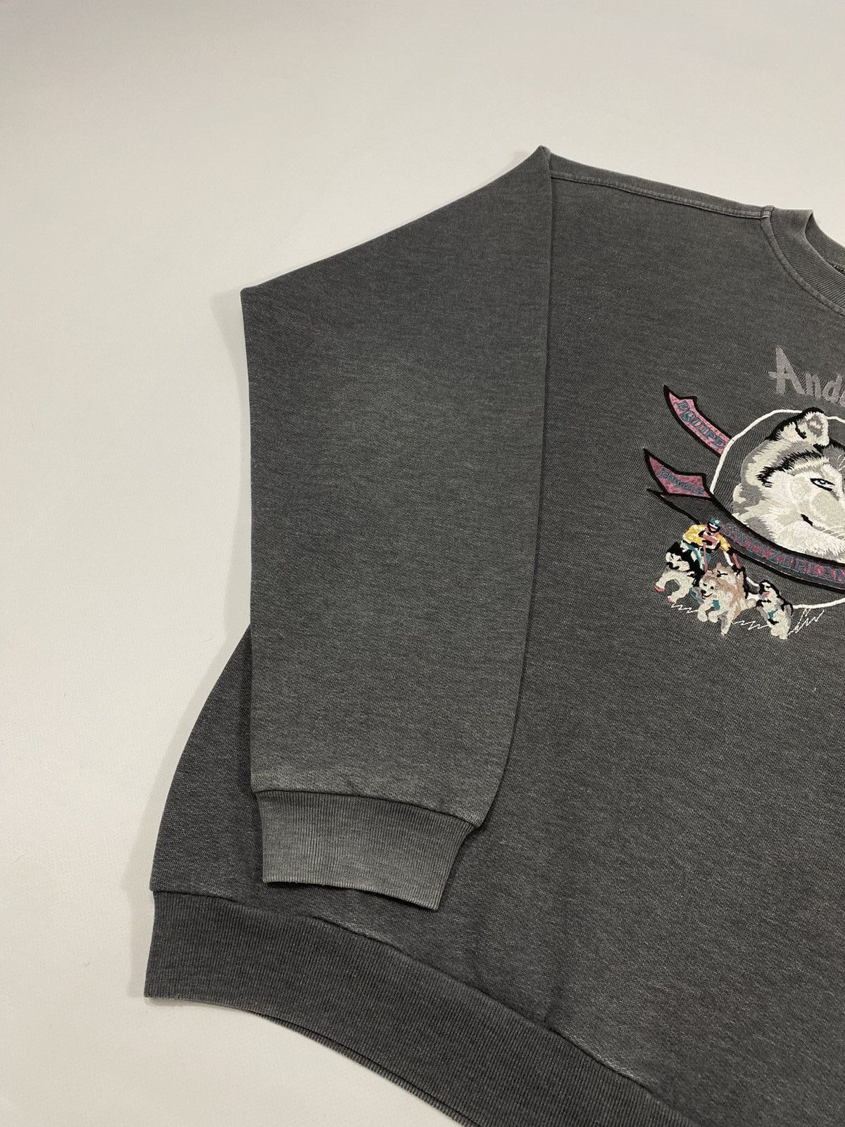 Vintage LASTDROP🔥80s Andermatt Swiss Husky Ski Sport Team Sweatshirt Size US M / EU 48-50 / 2 - 6 Thumbnail