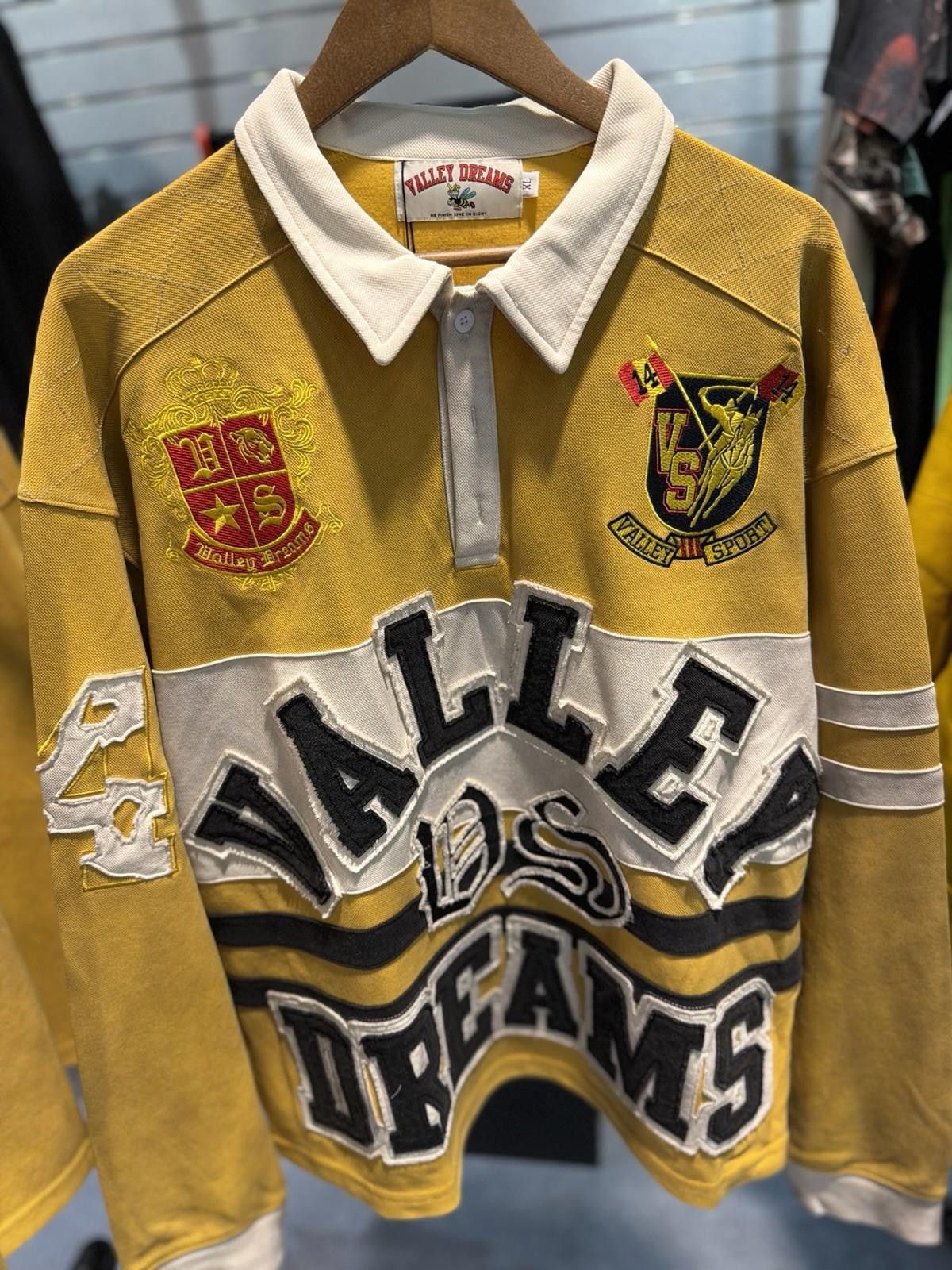 Vale Vale Forever Valley Dreams Rugby Long-Sleeve Tee Yellow XL Size US XL / EU 56 / 4 - 7 Thumbnail