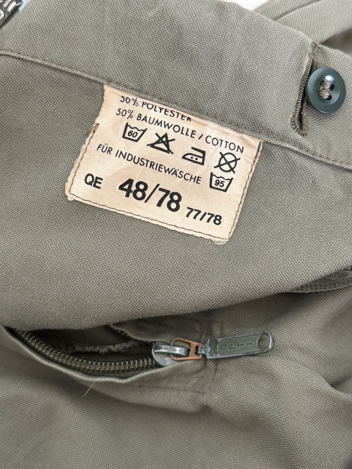 If Six Was Nine Vintage Military Khaki Zipper Cotton Pants Size US 32 / EU 48 - 13 Thumbnail