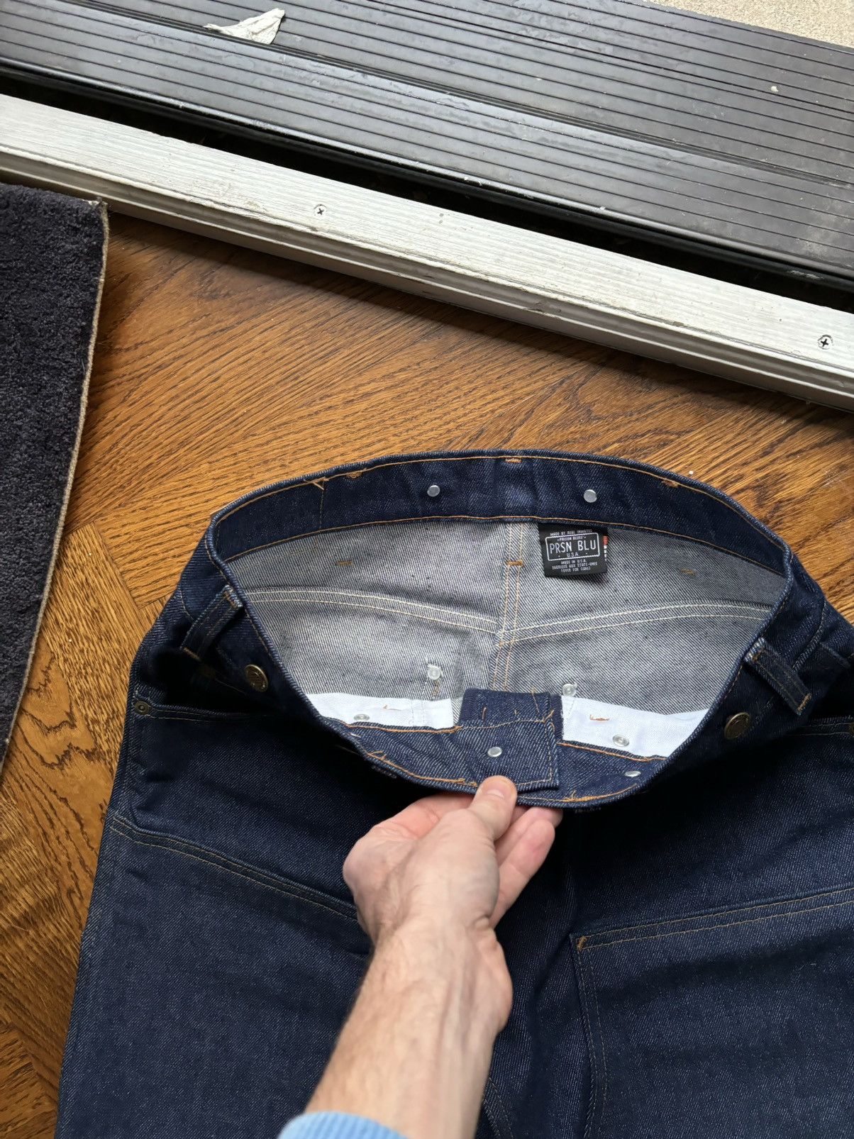 Carhartt × Vintage 1990s PRSN Blue Double Knees Vintage Prison Work Jeans Heavy Size US 32 / EU 48 - 11 Thumbnail
