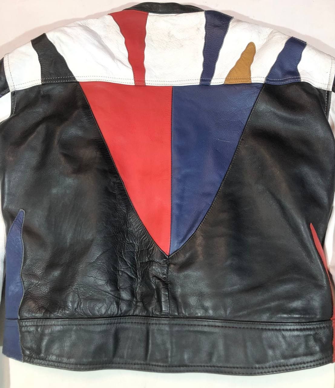 Other Polo Vintage Rare Avangarde Moto Racing Leather Jacket Size US L / EU 52-54 / 3 - 8 Thumbnail