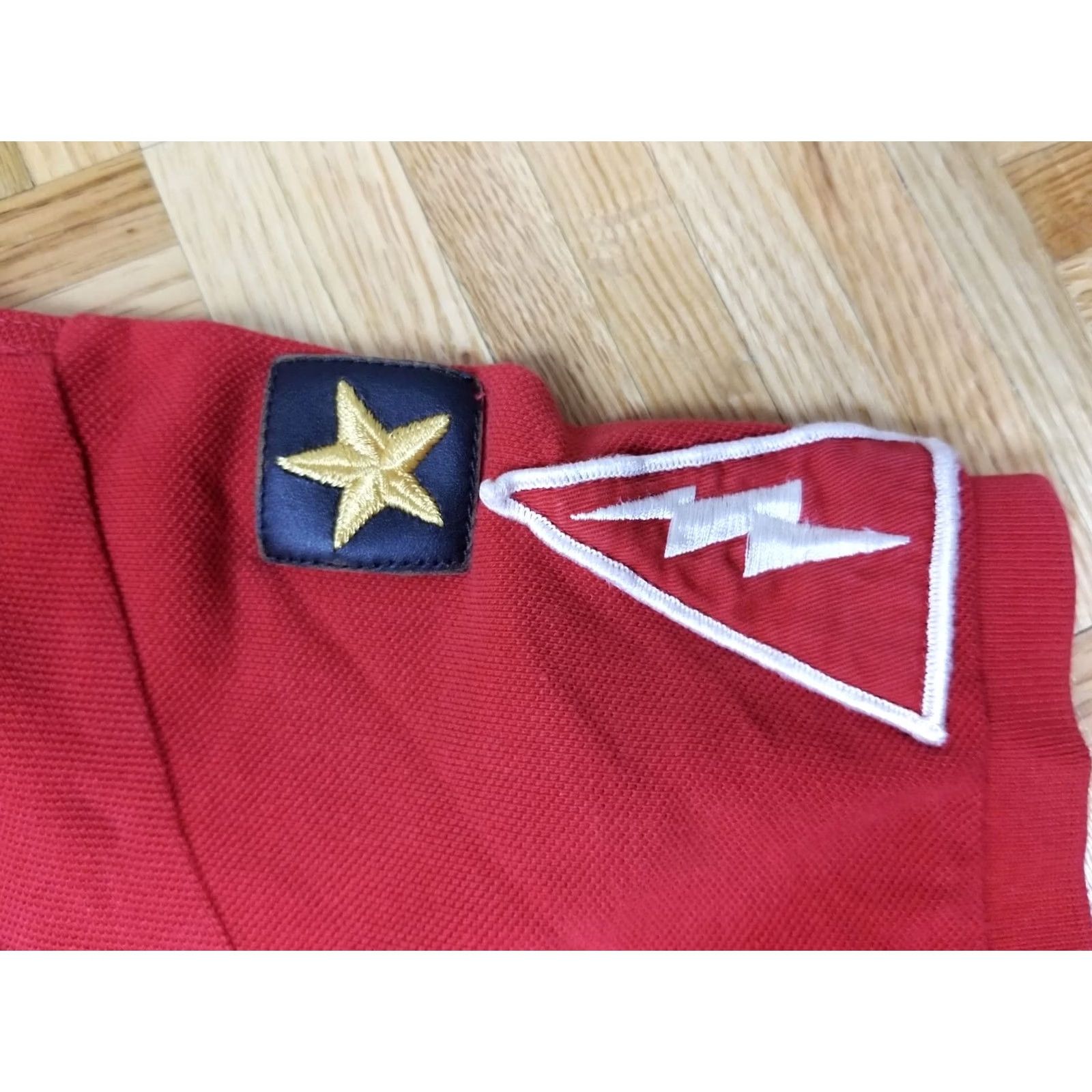 Ralph Lauren VINTAGE Ralph Lauren RL Naval Training Base Red Short Sleeve Polo Shirt SZ S Mens Size US S / EU 44-46 / 1 - 6 Thumbnail