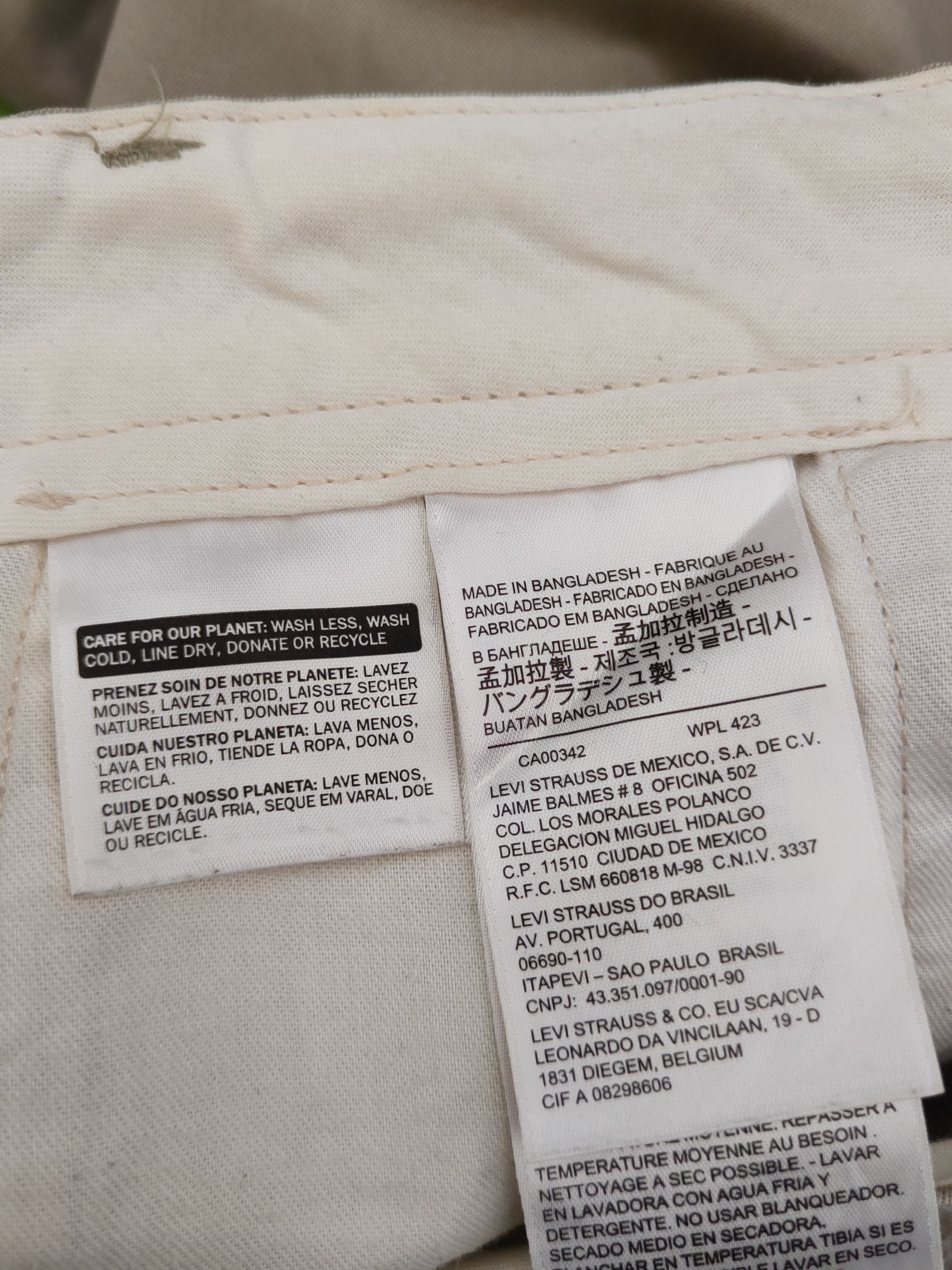 Japanese Brand Levi's Beige Multipocket Casual Pants #W1046 Size US 32 / EU 48 - 15 Thumbnail