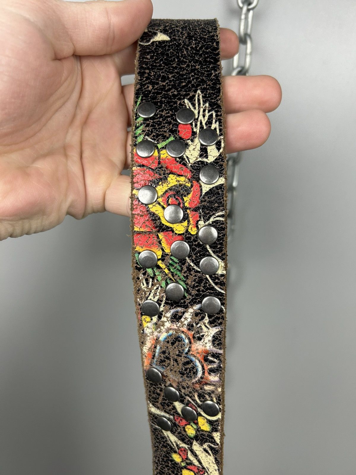 Christian Audigier × Ed Hardy × Vintage Vintage Ed Hardy By Christian Audigier Tattoowear Belt Size ONE SIZE - 9 Thumbnail
