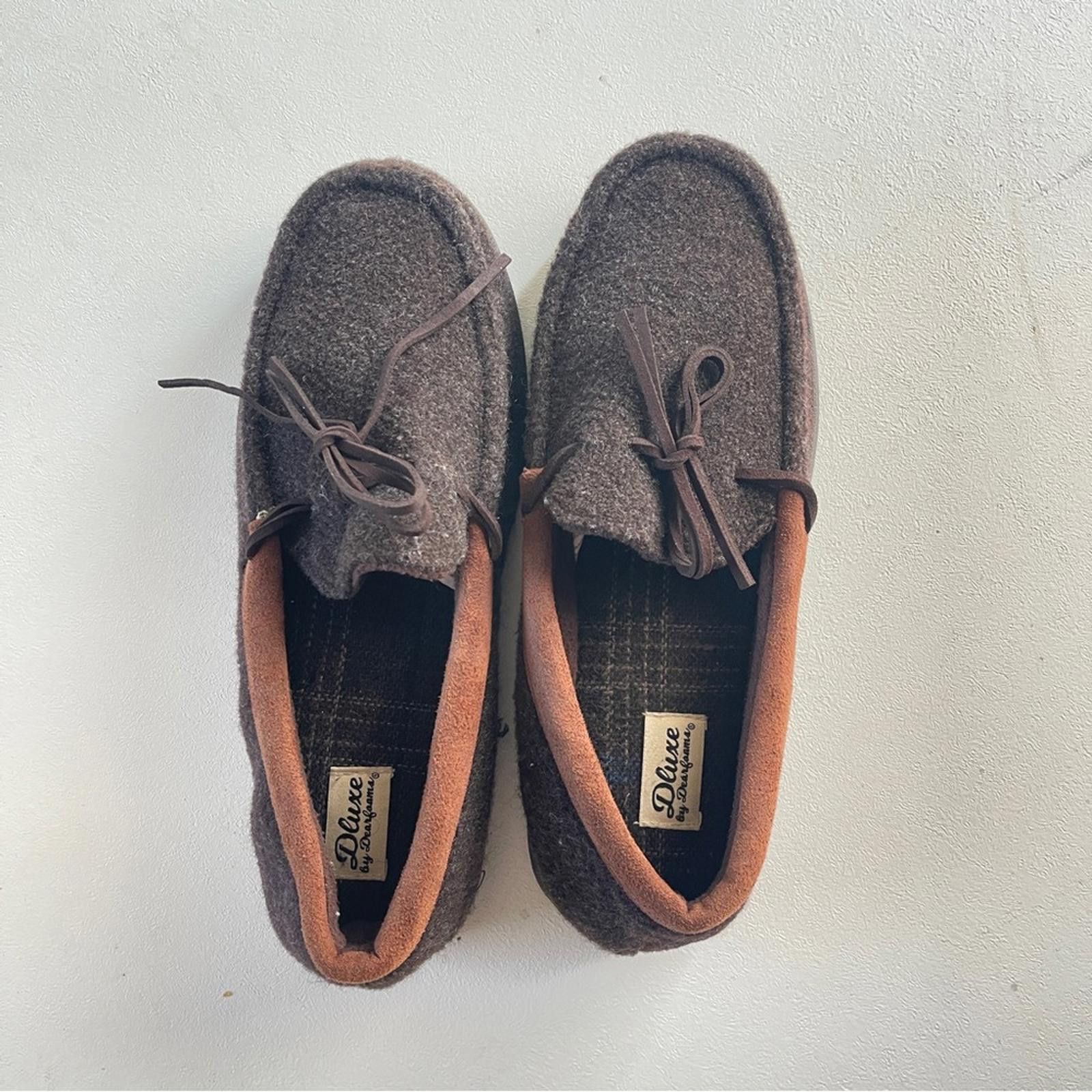Other Dearfoams Men's Dark Brown Loafers size 9-10 Size US 9.5 / EU 42-43 - 2 Thumbnail