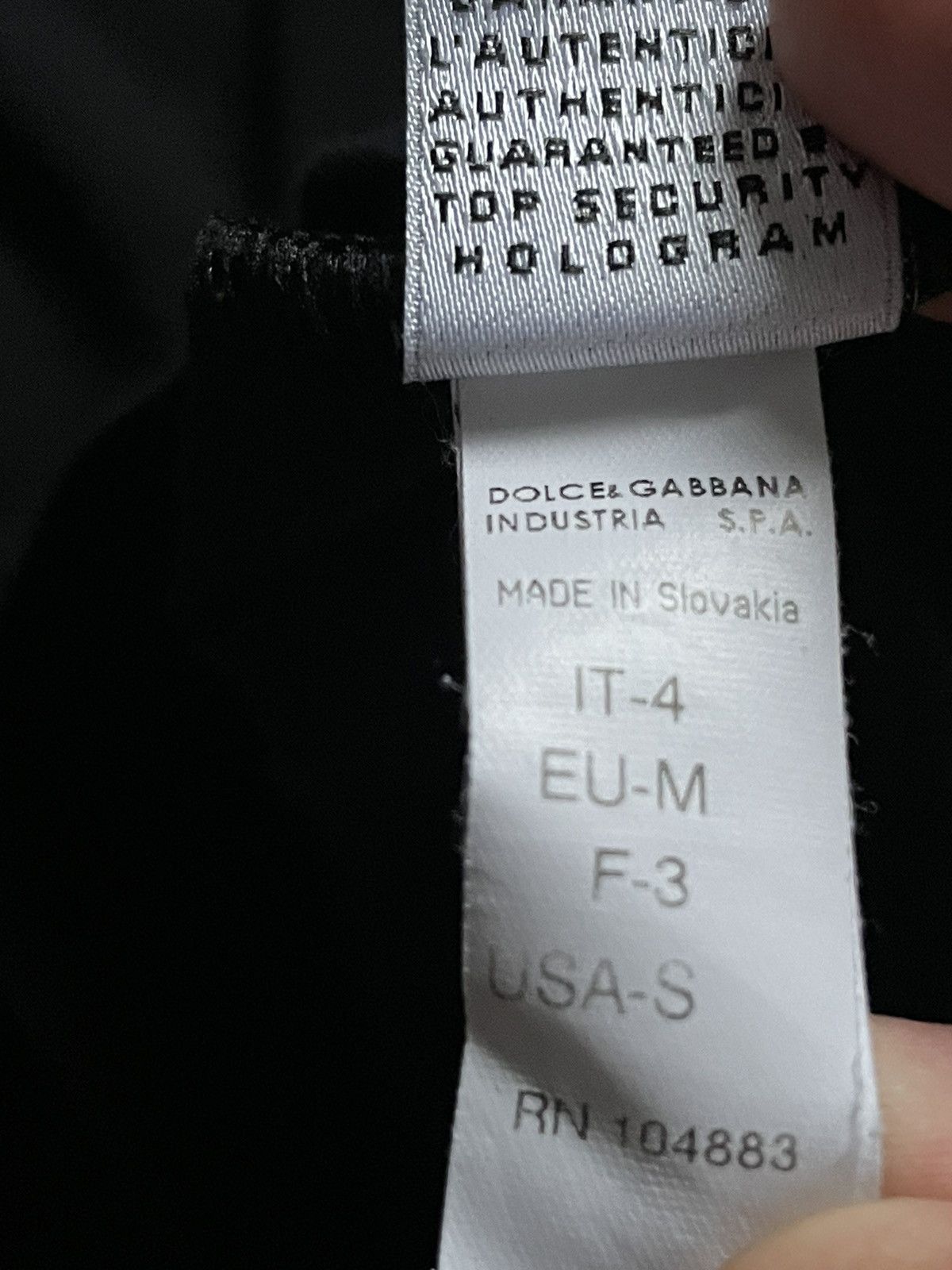 Dolce & Gabbana Dolce & Gabbana Underwear T-Shirt Black Logo D&G Size US S / EU 44-46 / 1 - 11 Thumbnail