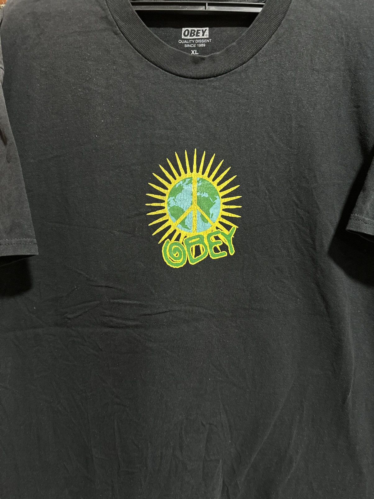 Obey Vintage Obey World Paz Classic Faded Tee Size US XL / EU 56 / 4 - 3 Thumbnail