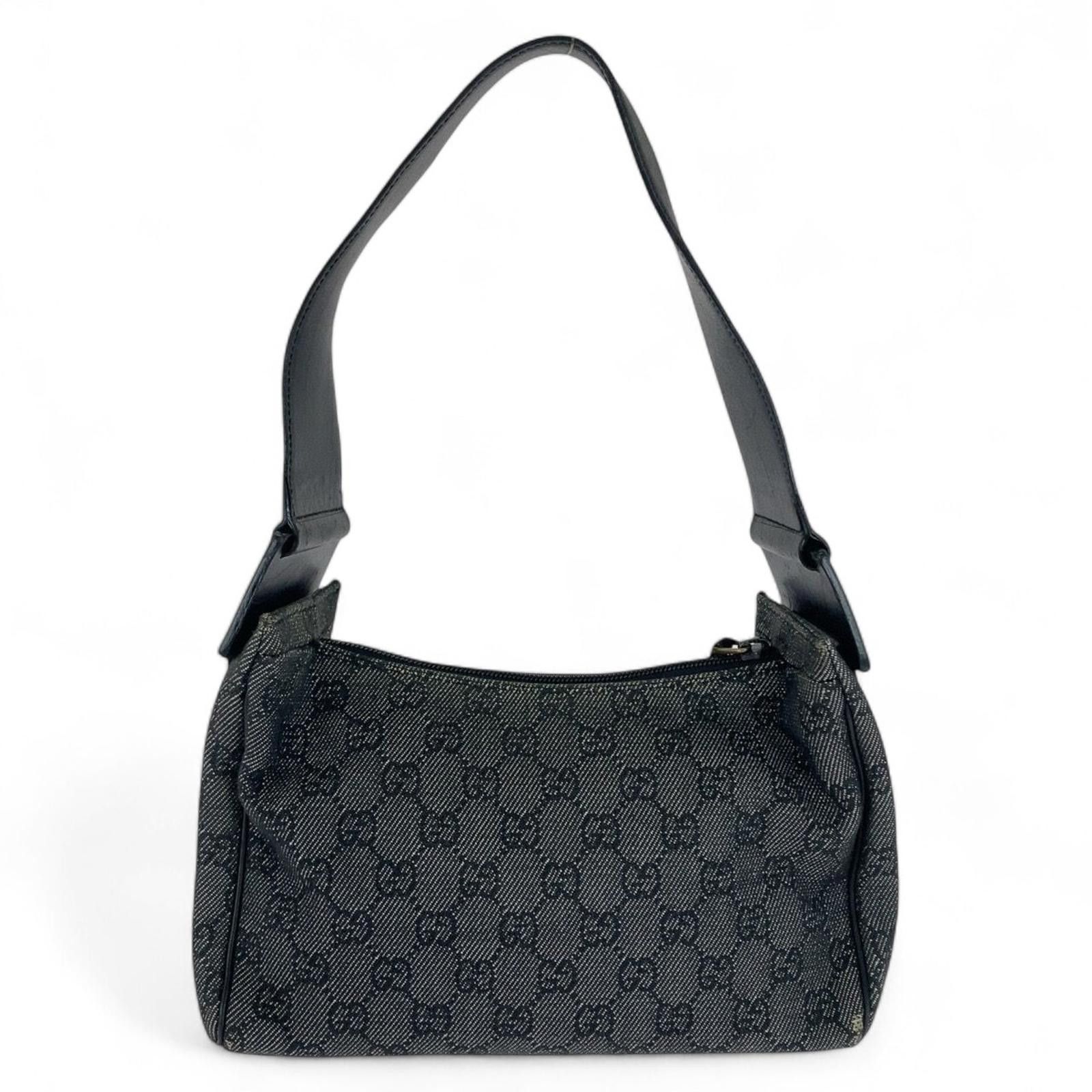 Gucci Gucci - Black Monogram Canvas Shoulder Bag Size ONE SIZE - 2 Thumbnail