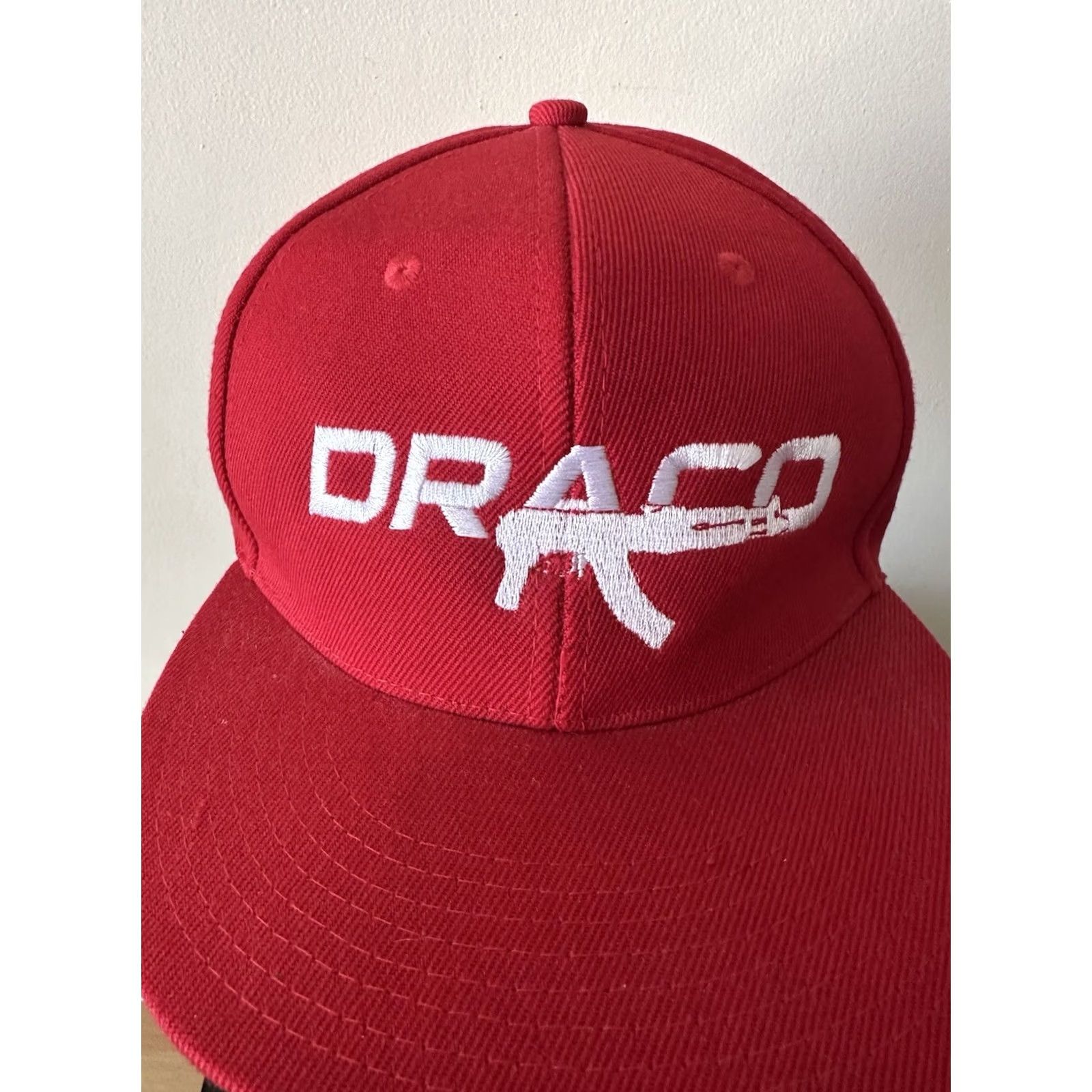 Logo 7 Apollo Snapback Hat Red - Solid, Adjustable, One Size, Men, Draco AK Rifle Logo, Century Fire Arms Promo Cap, NWOT, Firearms Logo Cap, Very RARE Size ONE SIZE - 3 Thumbnail