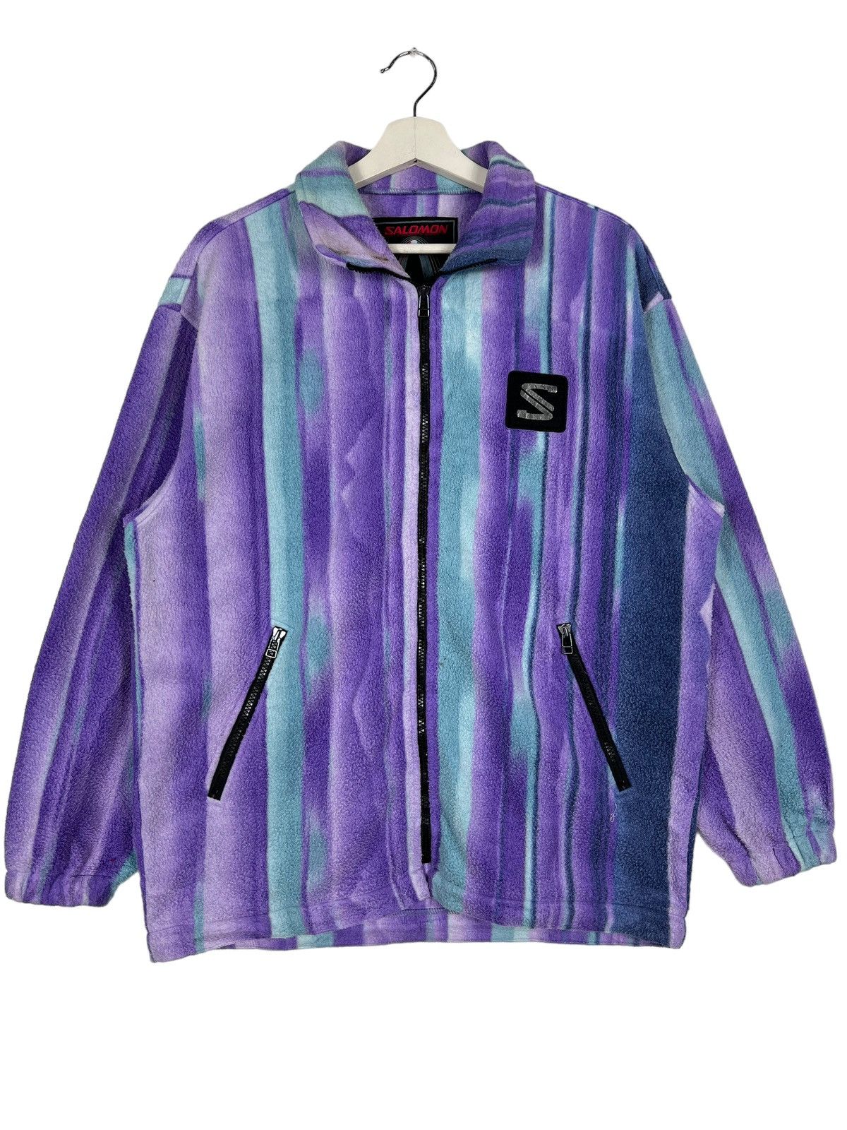 Salomon 🔥 90s VINTAGE SALOMON OPTIMAL MOVEMENT FLEECE JACKET Size US M / EU 48-50 / 2 - 3 Thumbnail