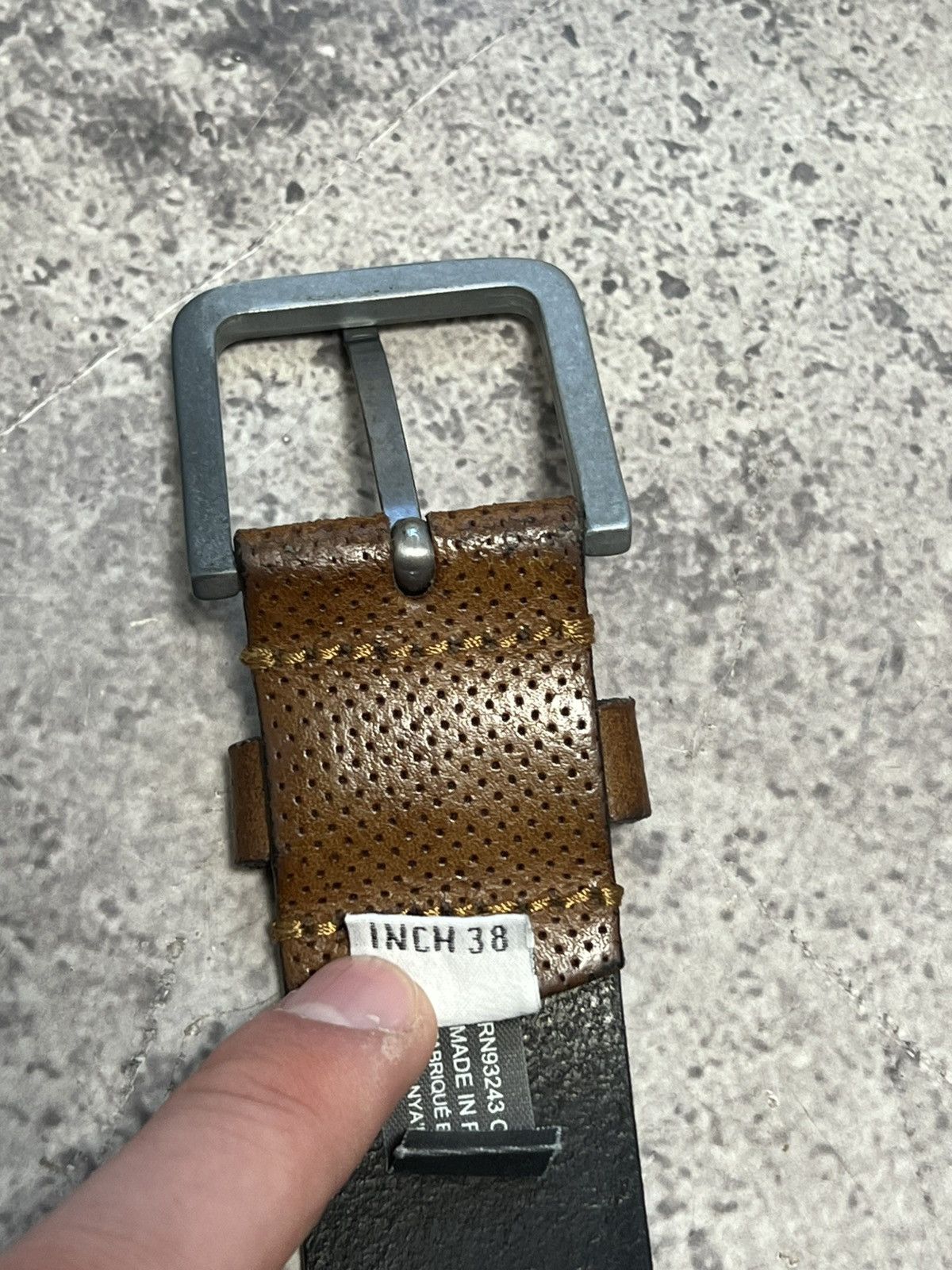Diesel Leather Diesel Y2K 90s Vintage Brown Cowboy Italian Belt Size ONE SIZE - 5 Thumbnail