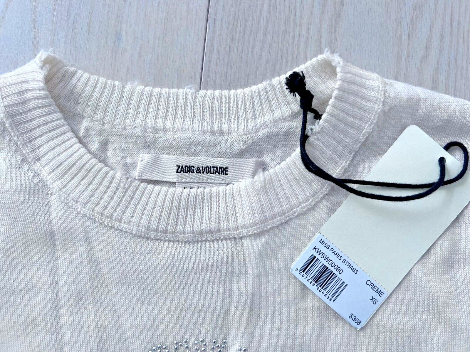 Zadig & Voltaire Zadig & Voltaire Paris Mon Amour Merino Wool Sweater XS Size XS / US 0-2 / IT 36-38 - 6 Thumbnail