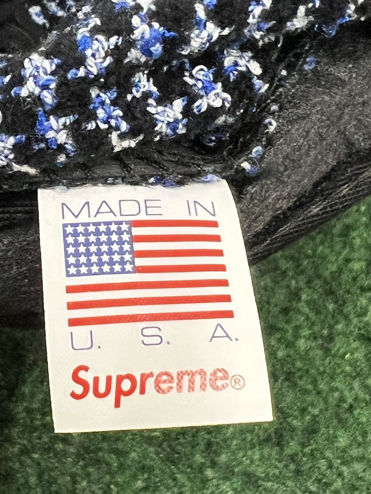 Supreme 2017 Supreme Boucle Houndstooth Camp Cap Size ONE SIZE - 5 Thumbnail