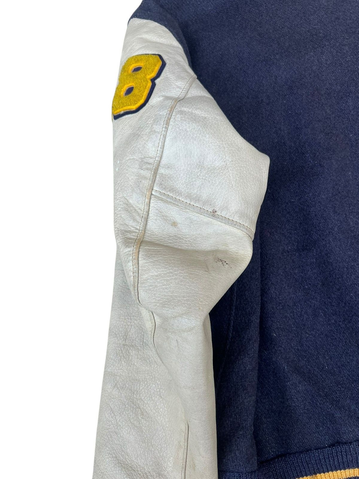 Golden Bear 70s Golden Bear Distressed Bomber Varsity Jacket Size US L / EU 52-54 / 3 - 19 Thumbnail