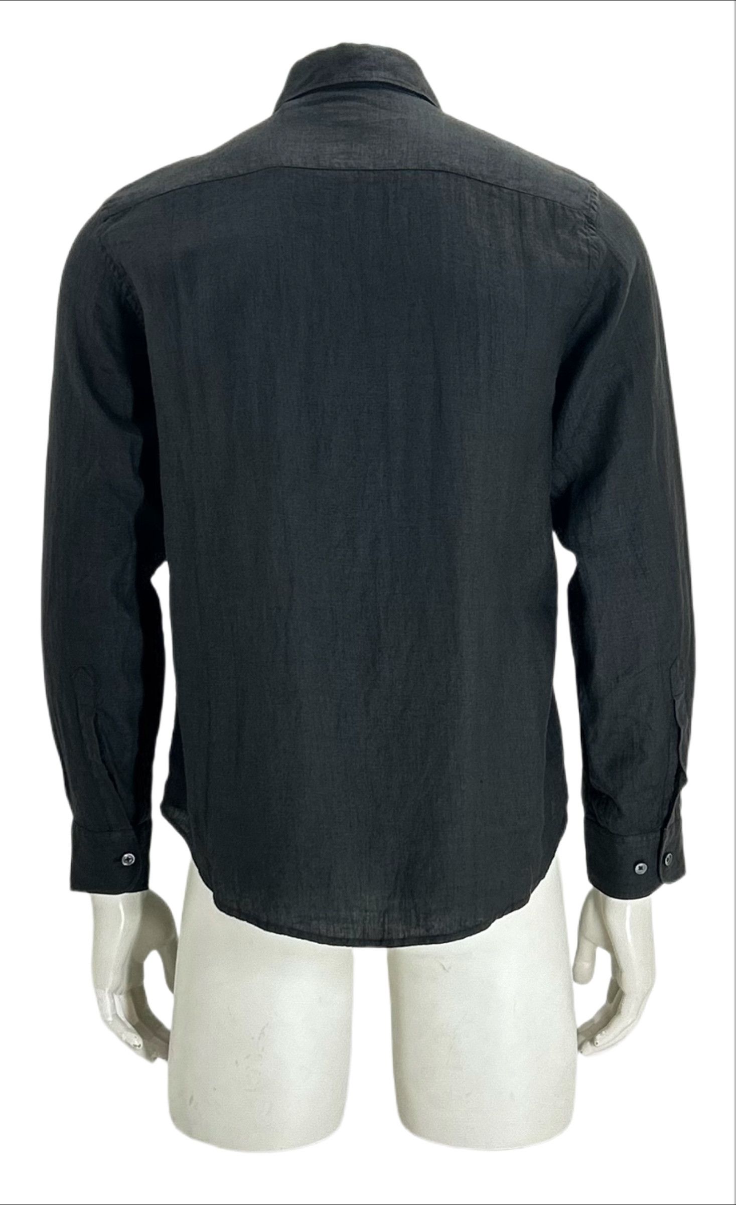 C.P. Company CP Company Black Long Sleeve Linen Shirt Size US M / EU 48-50 / 2 - 3 Thumbnail