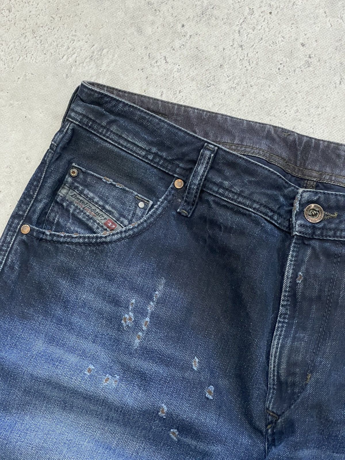 Diesel Diesel washed Distressed y2k jeans pants hype Size US 34 / EU 50 - 7 Thumbnail