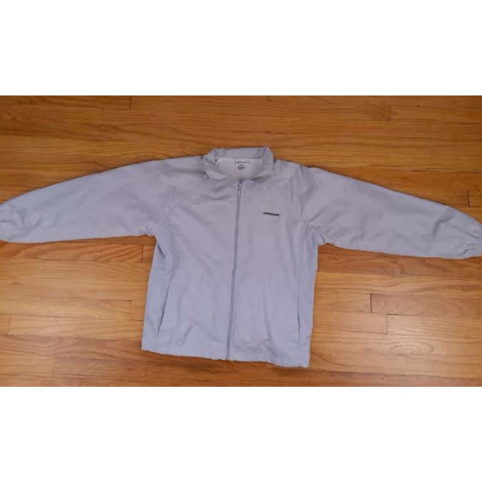 Reebok Reebok Woman Lightweight Full Zip Tennis Jacket Large Grey Size L / US 10 / IT 46 - 3 Thumbnail