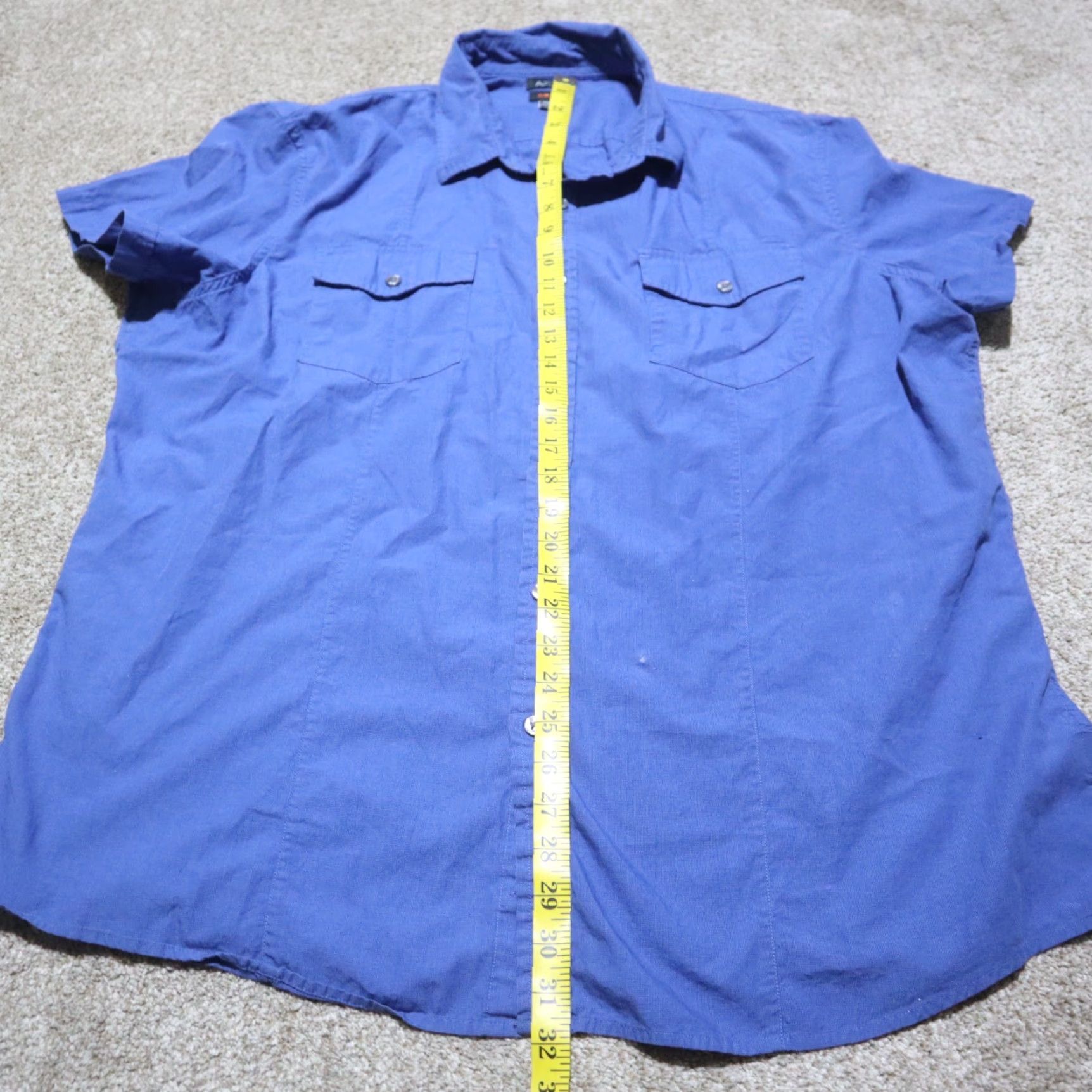 Apt. 9 Apt. 9 Shirt 2XL Adult Blue Button-Down Long Sleeve Spread Collared Made for Men Mens Size US XXL / EU 58 / 5 - 6 Thumbnail