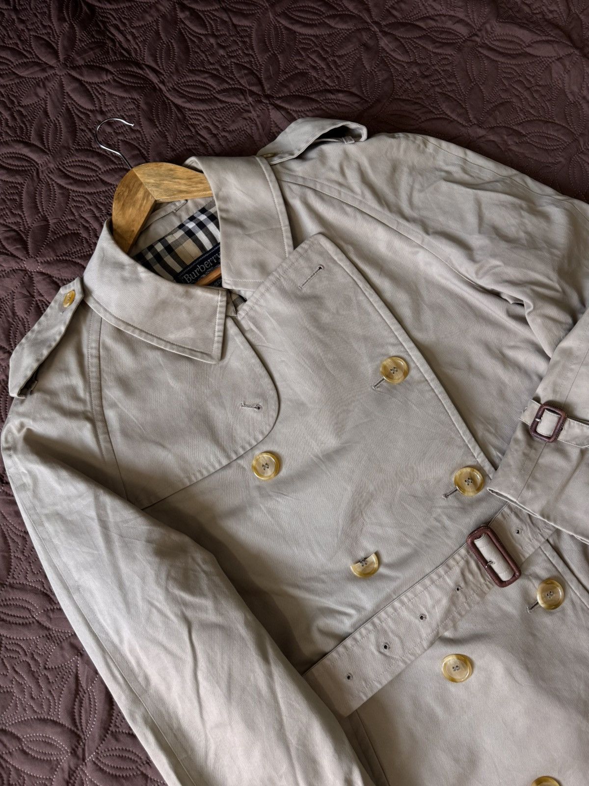 Burberry Vintage burberry double breasted trench coat Size US L / EU 52-54 / 3 - 8 Thumbnail
