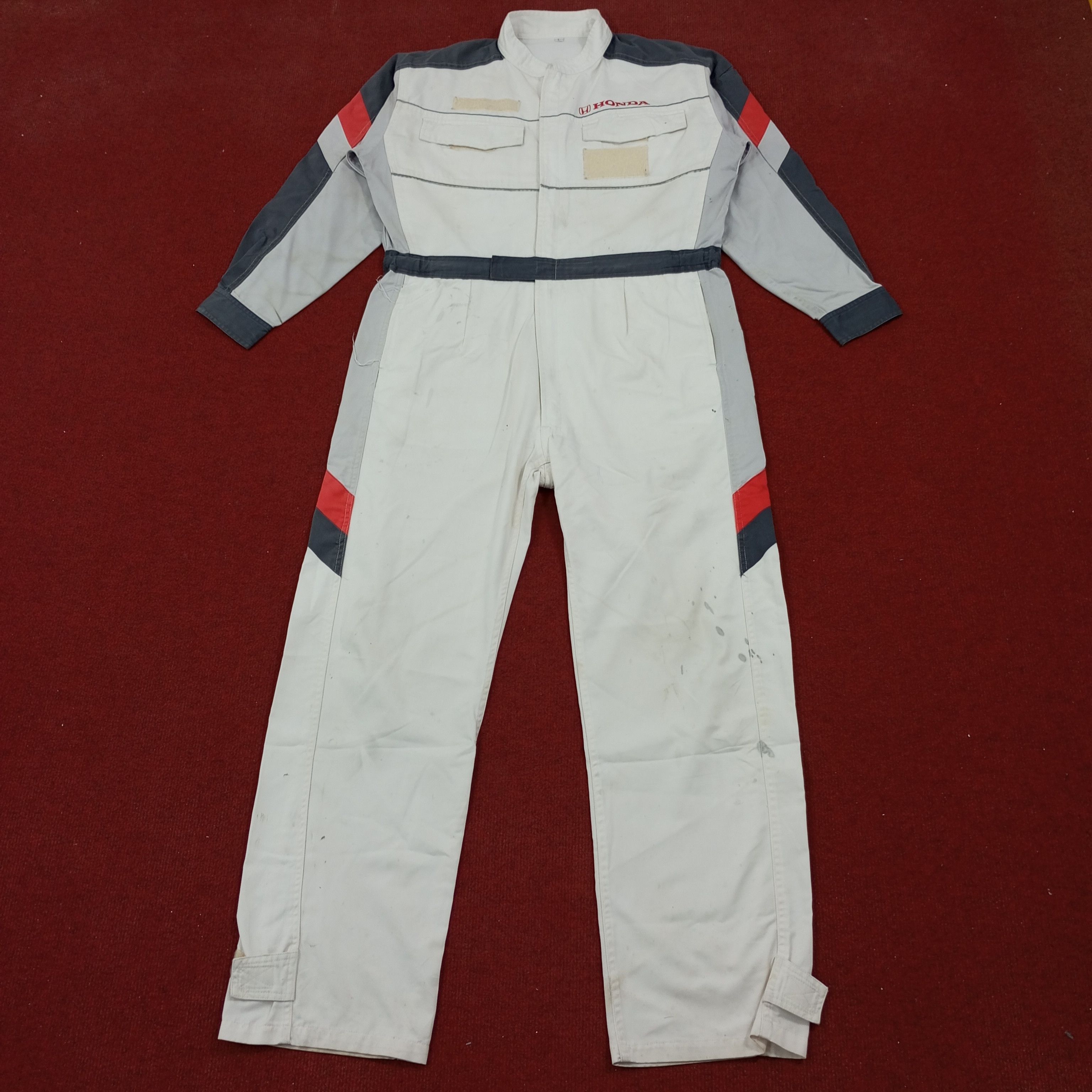 Honda × Vintage Honda Japanese Motorsports Racing Workwear Coverall Jacket Size US M / EU 48-50 / 2 - 4 Thumbnail