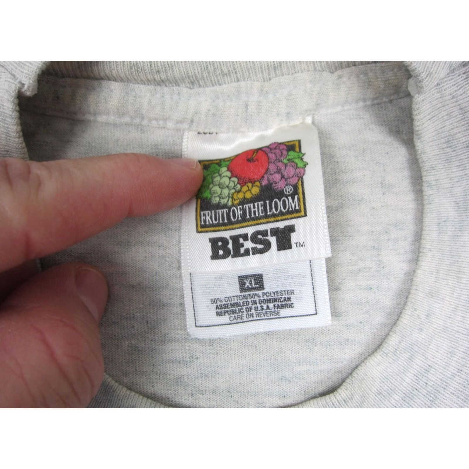 Fruit Of The Loom VINTAGE Prairie State Basketball Shirt Men XL Gray Single Stitch 90s Size US XL / EU 56 / 4 - 6 Thumbnail
